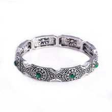 Aliespress Hot Women Vintage Stretch Bracelets & Bangles Bohemian Antique Silver Bijoux Femme Adjustable Retro Bracelet