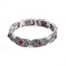 Aliespress Hot Women Vintage Stretch Bracelets & Bangles Bohemian Antique Silver Bijoux Femme Adjustable Retro Bracelet